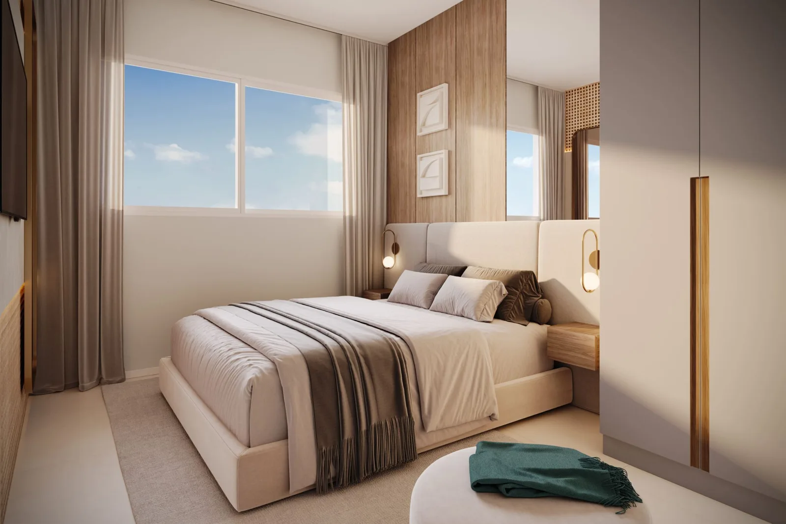 Ayra Slim Residence — Decorado: dormitório
