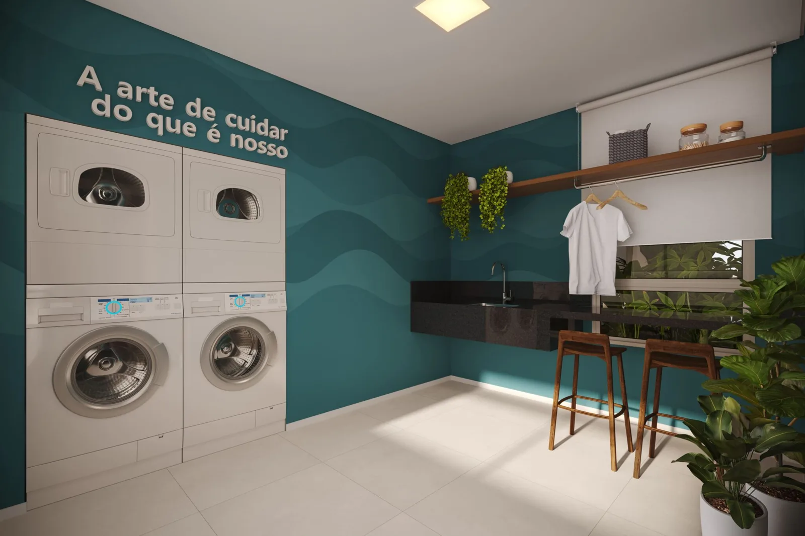 Ayra Slim Residence — Lavanderia coletiva