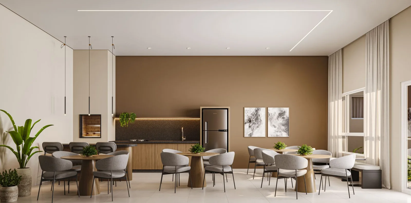 Ayra Slim Residence — Salão de festas