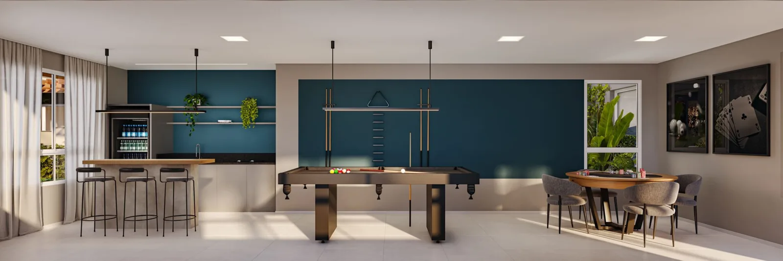 Ayra Slim Residence — Salão de jogos