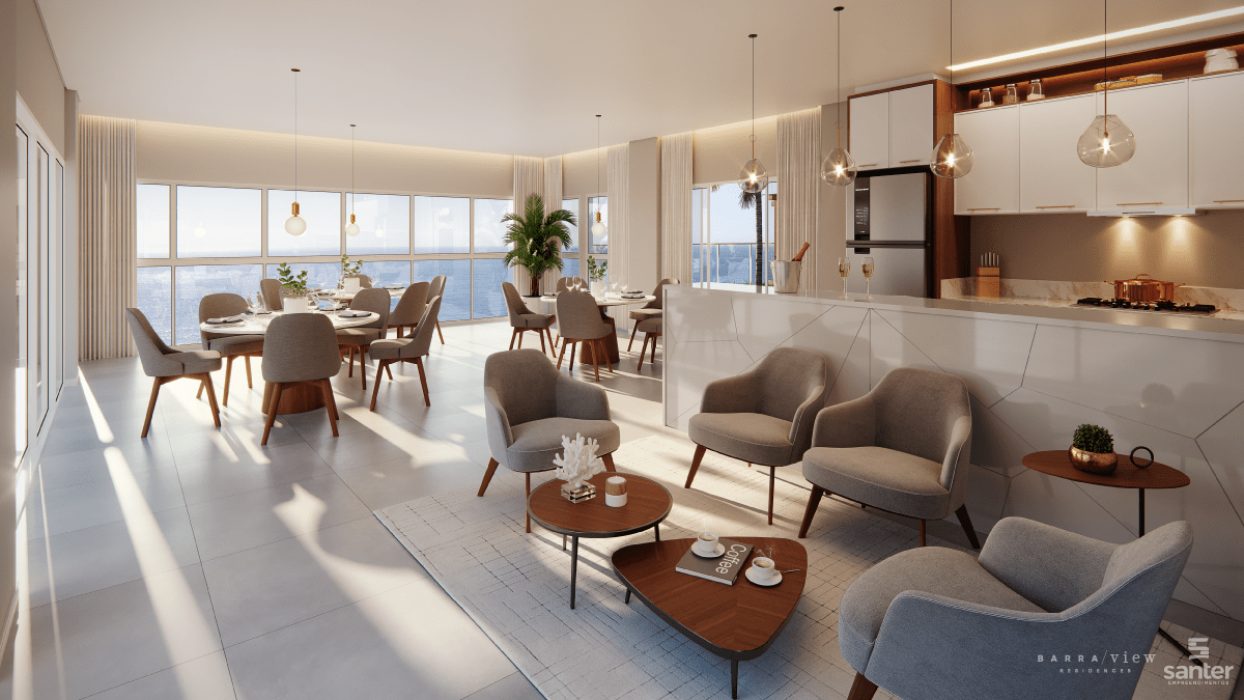 Barra View Residences — Salão de festas